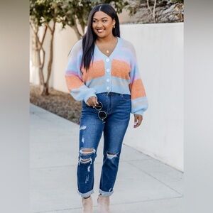 Pink Lily KOLLY GIRL Cardigan Sweater Size 2X